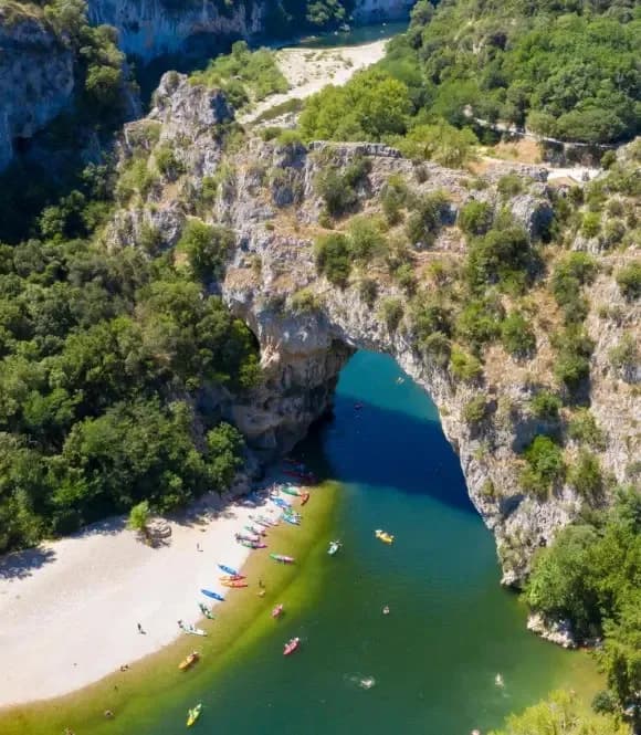 Kayak Descent of the Ardèche Gorges